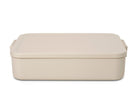 Lunchbox Brabantia Make & Take Soft Beige 2 L z przegródkami i dodatkowymi pojemnikami, szczelny, nadaje się do mikrofalówki, zamrażarki i zmywarki, ekologiczny, kolor: beżowy