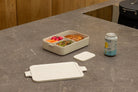 Lunchbox Brabantia Make & Take Soft Beige 2 L z przegródkami i dodatkowymi pojemnikami, szczelny, nadaje się do mikrofalówki, zamrażarki i zmywarki, ekologiczny, kolor: beżowy