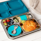 Lekkabox Maxi Blue – szczelne duże pudełko śniadaniowe wolne od plastiku