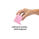 OmieDip – 2 silikonowe pojemniczki, bez BPA, 100% szczelne, pasują do OmieBox, kolor: fioletowo-różowy