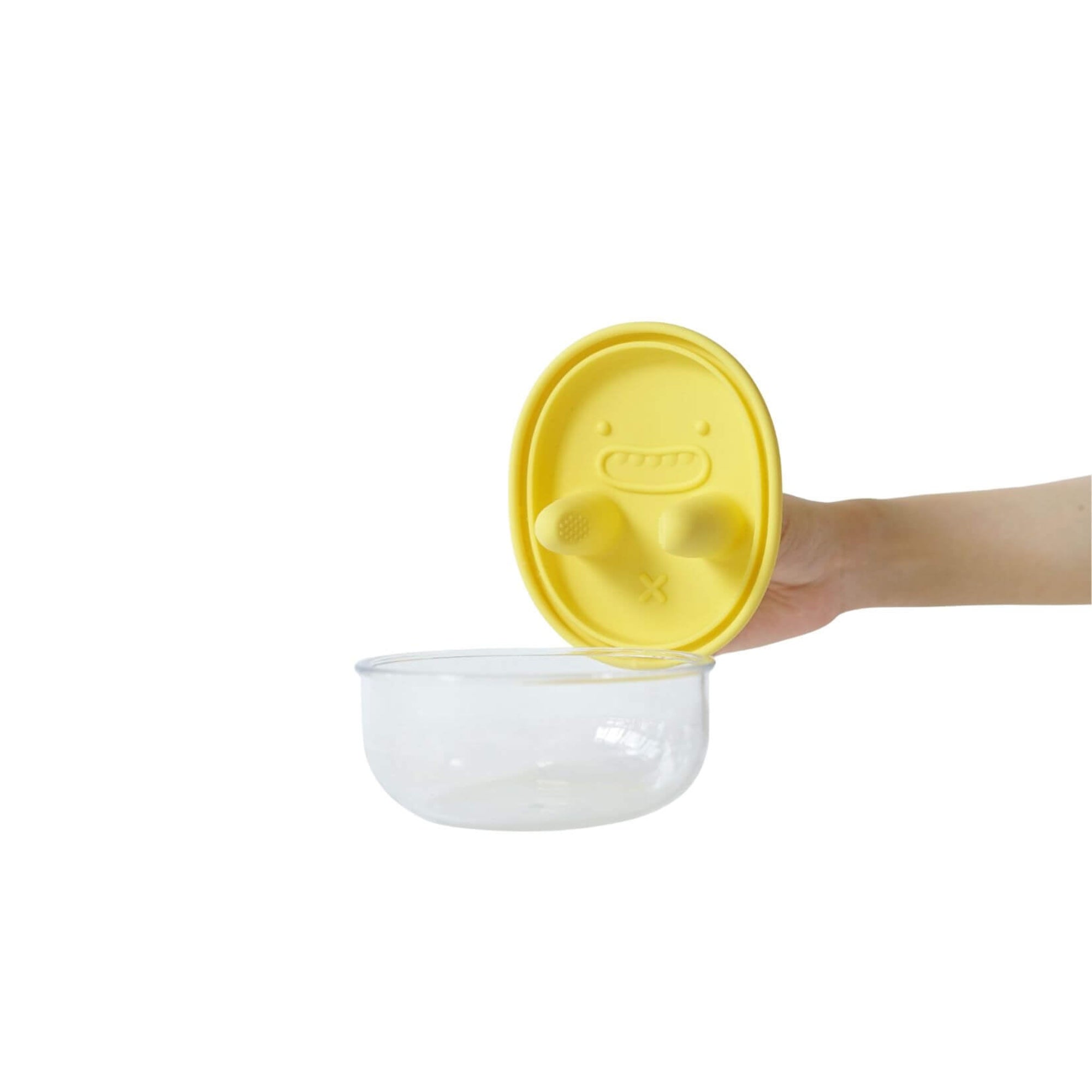 Monchi Finger Snack Bowl żółty – miseczka do chipsów na palce