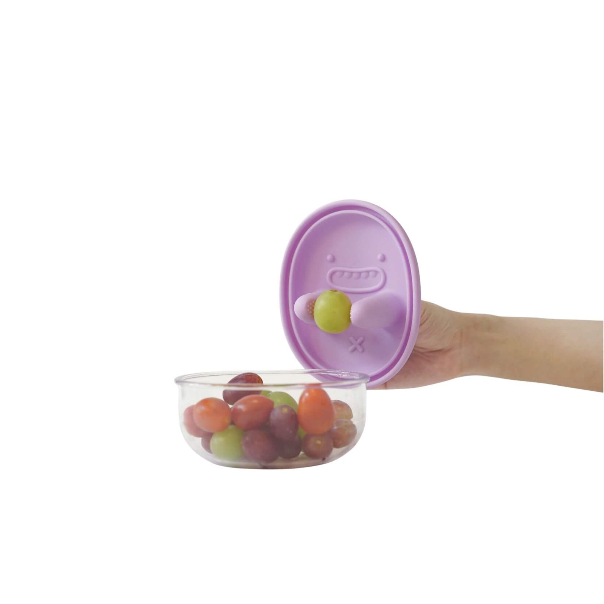 Monchi Finger Snack Bowl Lavender Purple fioletowy pojemnik na przekąski