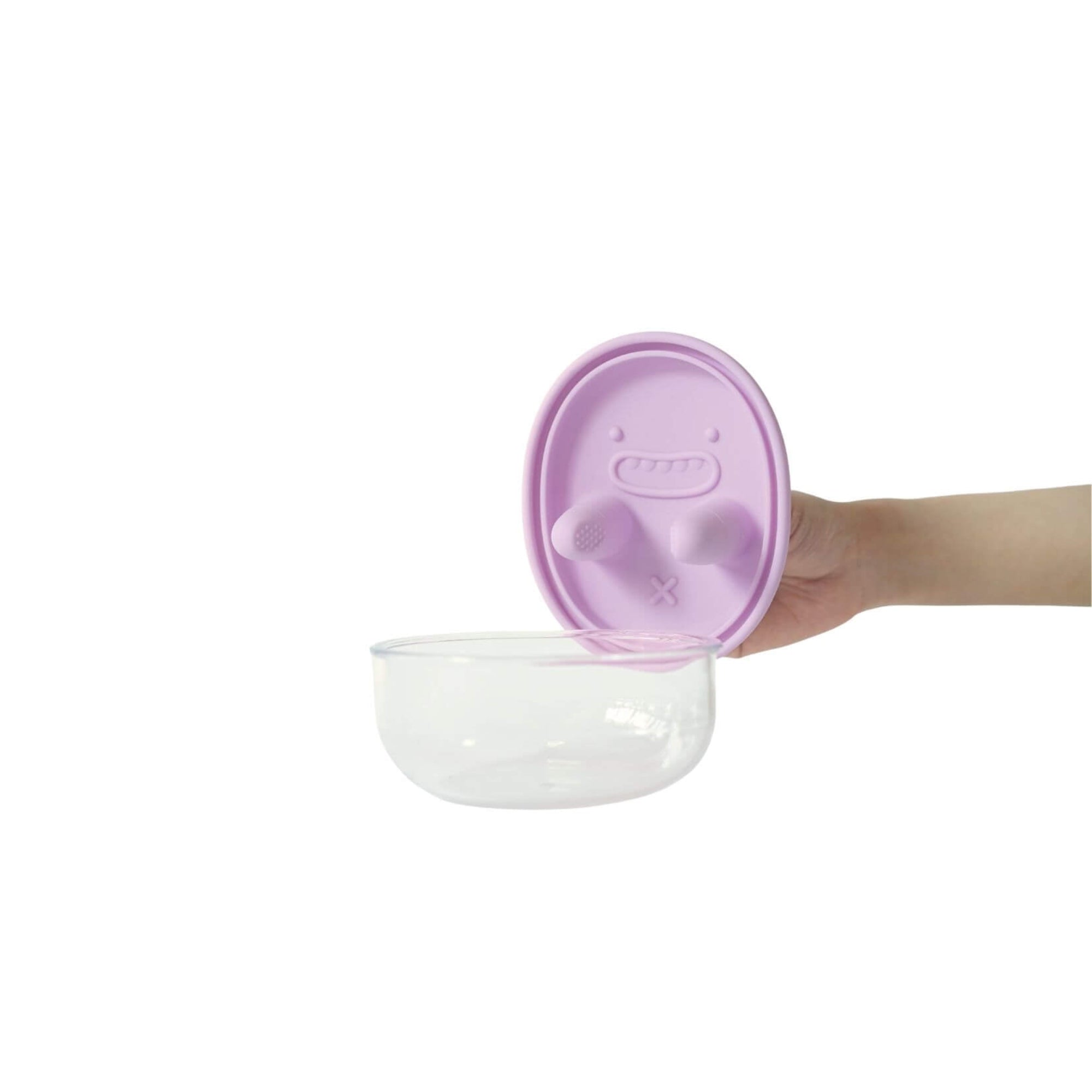 Monchi Finger Snack Bowl fioletowy – miseczka do chipsów na palce
