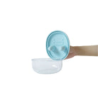 Monchi Finger Snack Bowl Powder Blue – czyste ręce podczas jedzenia chipsów i chrupek