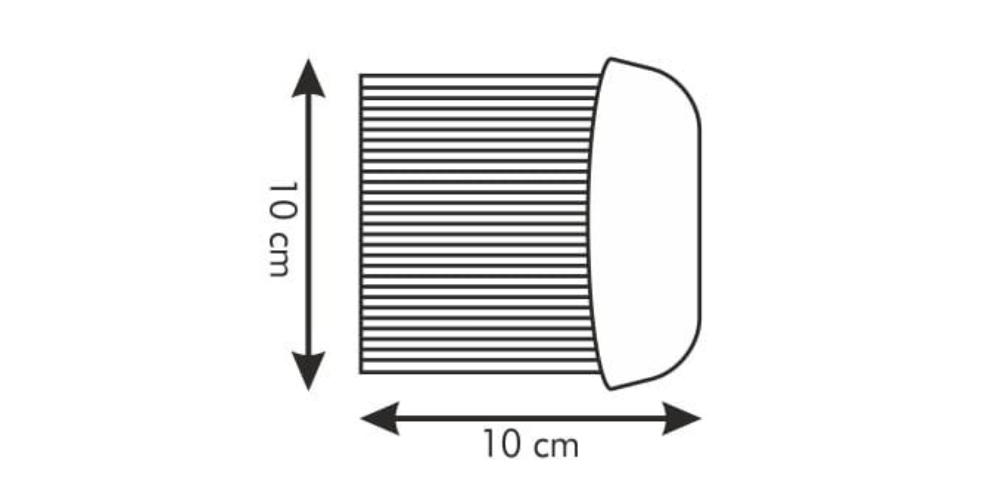 Karbowany nóż PRESTO – do warzyw, owoców, ciasta i dekoracji, stal nierdzewna, ergonomiczny uchwyt