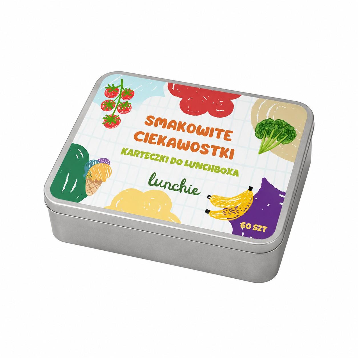 Edukacyjne karteczki do śniadaniówki dla dzieci Lunchie Smakowite Ciekawostki