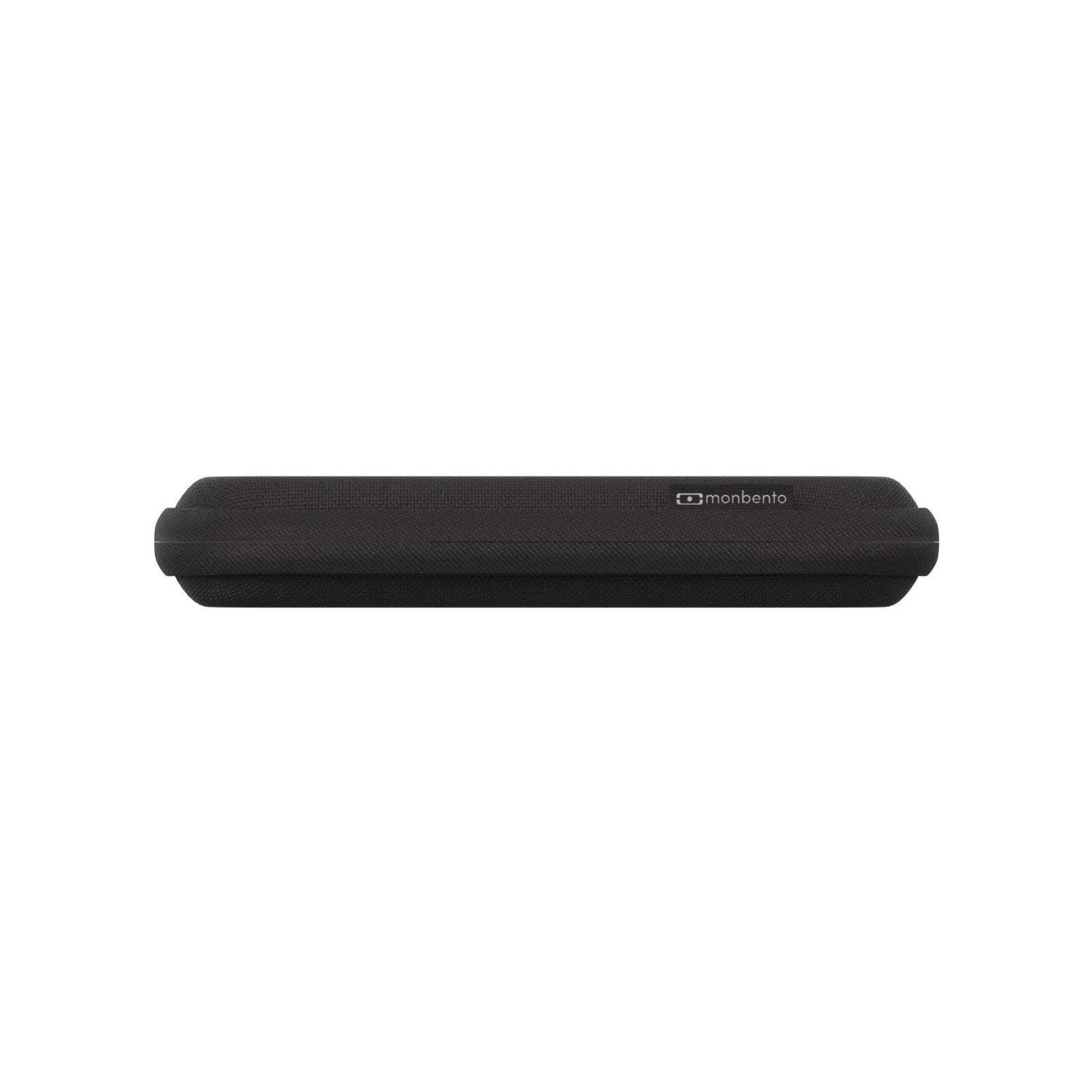 Monbento Slim Nest Black – stalowy zestaw sztućców w etui na suwak, lekki, kompaktowy, trwały i idealny w podróży, kolor: czarny
