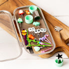 Koszyk na akcesoria do zmywarki Lekkabox - stal nierdzewna, idealny do mycia małych elementów lunchboxa. Trwały i bez plastiku.