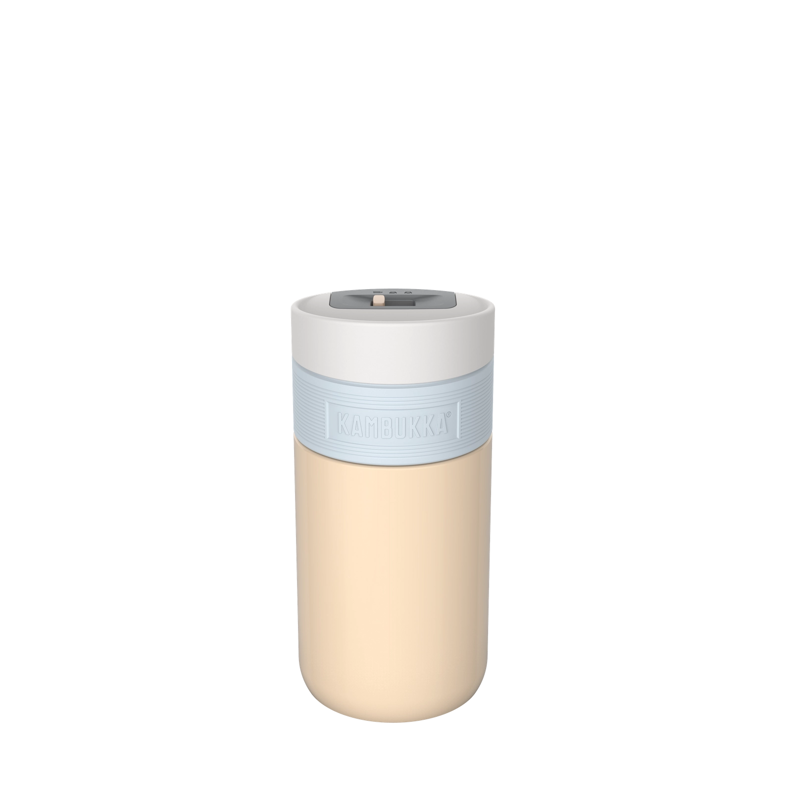 Kambukka Etna Iced Latte 300 ml – stalowy kubek termiczny, nakrętka 3w1, szczelny i stylowy, utrzymuje ciepło do 5h, kolor: beżowy