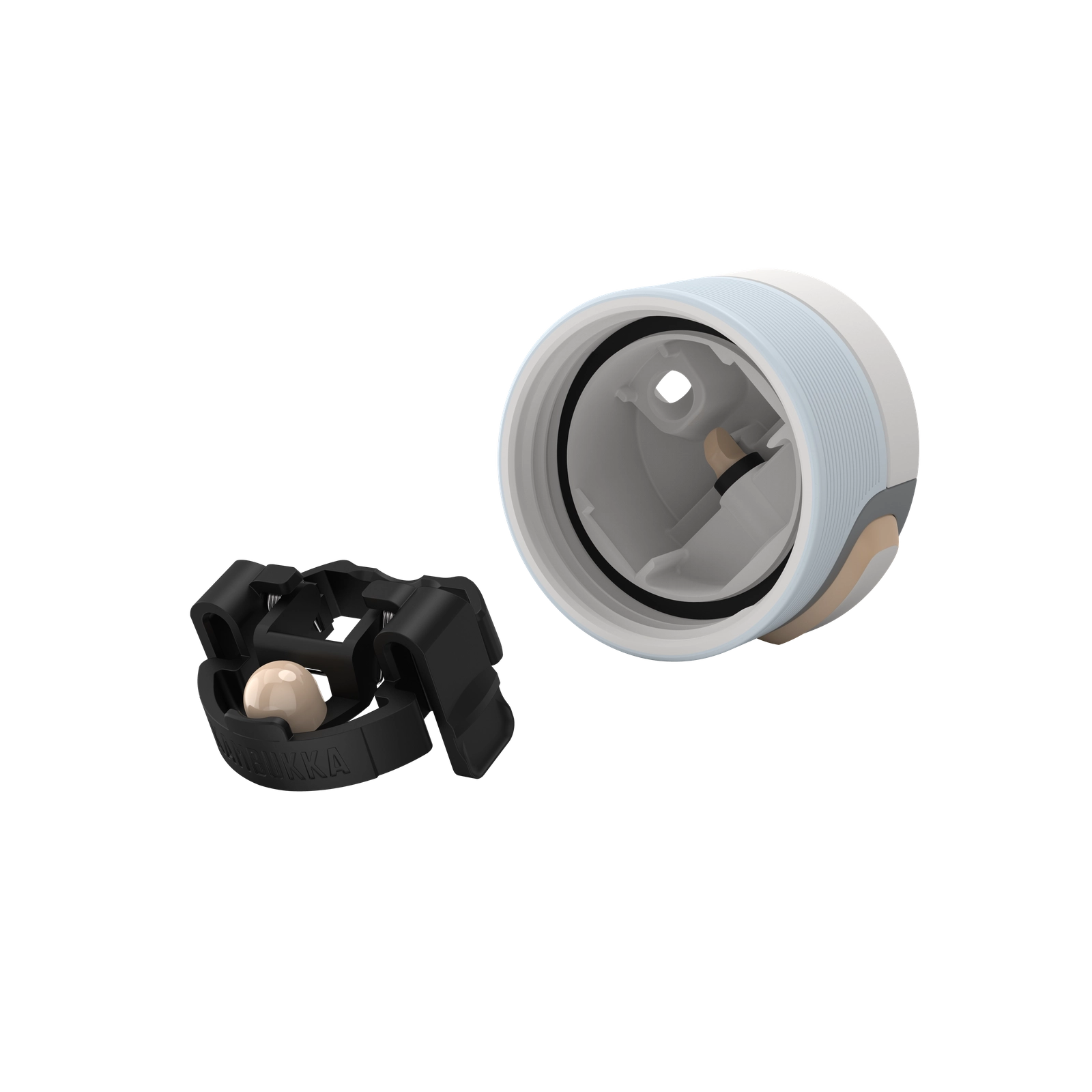 Kambukka Etna Iced Latte 300 ml – stalowy kubek termiczny, nakrętka 3w1, szczelny i stylowy, utrzymuje ciepło do 5h, kolor: beżowy