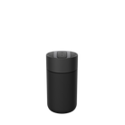 Kambukka Olympus 300 ml Jet Black – kompaktowy czarny kubek termiczny, szczelny, One-Click, Snapclean®, utrzymuje ciepło 6h i zimno 11h.