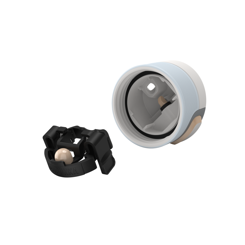 Kambukka Olympus 300 ml Jet Black – kompaktowy czarny kubek termiczny, szczelny, One-Click, Snapclean®, utrzymuje ciepło 6h i zimno 11h.