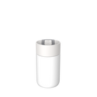 Kambukka Olympus 300 ml Marshmallow White – kompaktowy biały kubek termiczny, szczelny, One-Click, Snapclean®, utrzymuje ciepło 6h i zimno 11h.