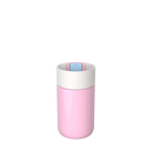 Kambukka Olympus 300 ml Pink Kiss – kompaktowy różowy kubek termiczny, szczelny, One-Click, Snapclean®, utrzymuje ciepło 6h i zimno 11h.