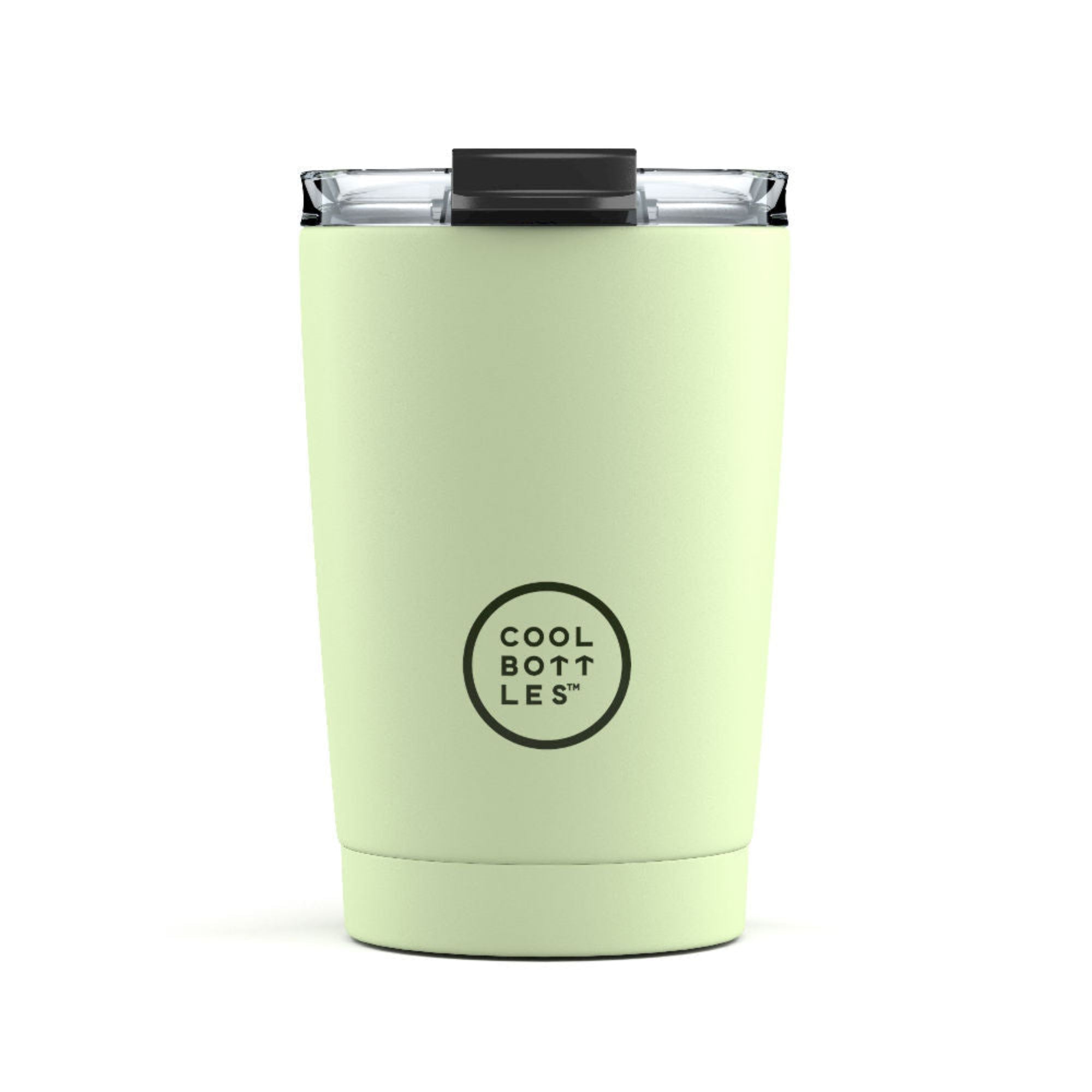 Kubek termiczny Cool Bottles Colors Pastel Green – antypoślizgowy, z otworem na słomkę, idealny w podróży i na co dzień, kolor: zielony