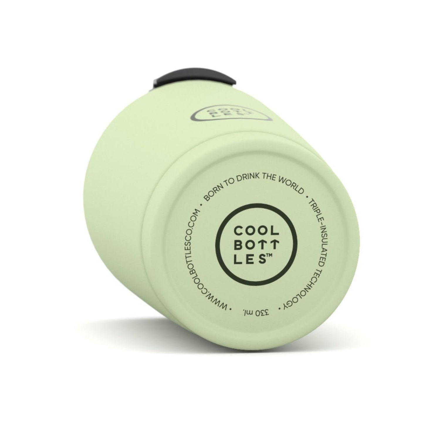 Kubek termiczny Cool Bottles Colors Pastel Green – antypoślizgowy, z otworem na słomkę, idealny w podróży i na co dzień, kolor: zielony