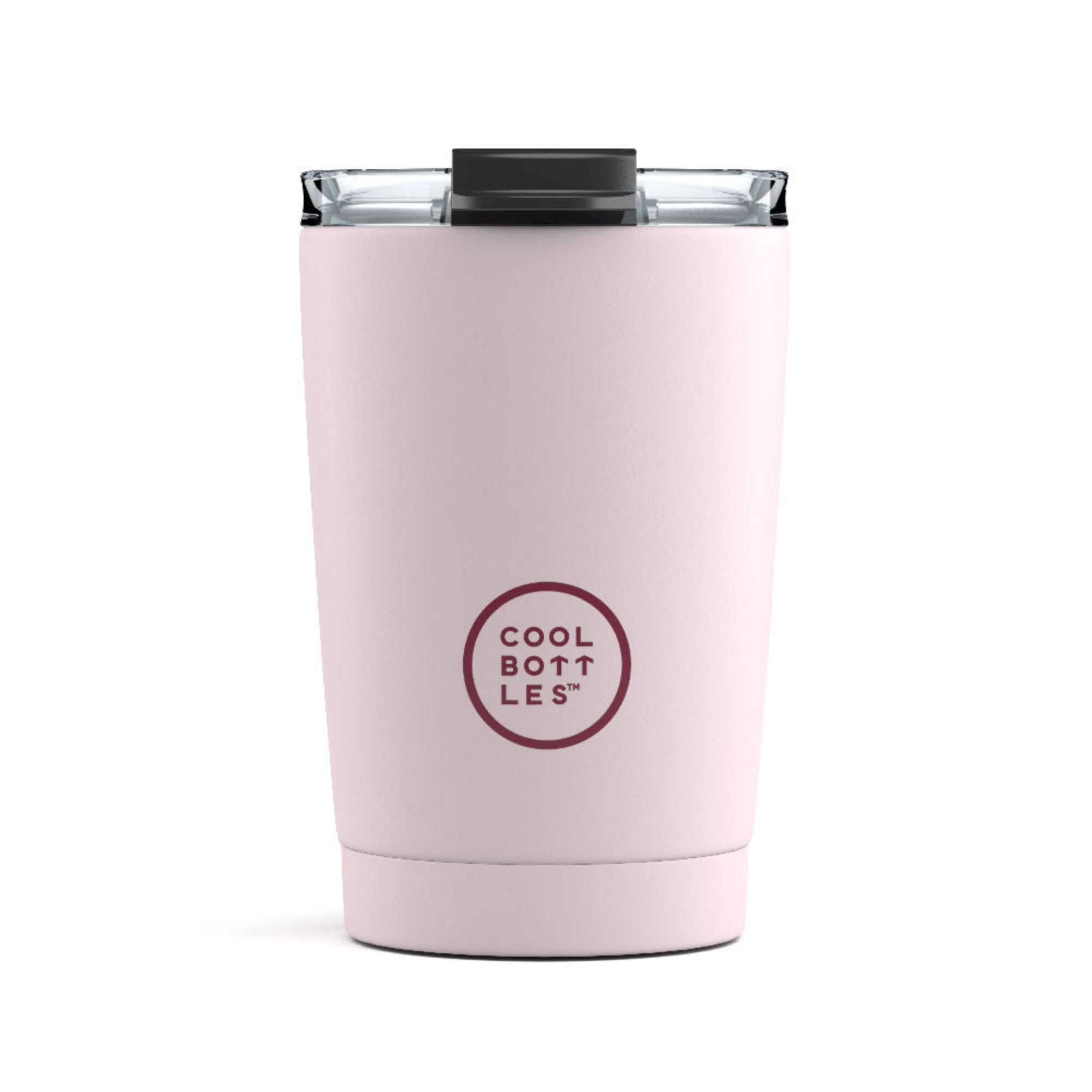 Kubek termiczny Cool Bottles Colors Pastel Pink – antypoślizgowy, z otworem na słomkę, idealny w podróży i na co dzień, kolor: różowy