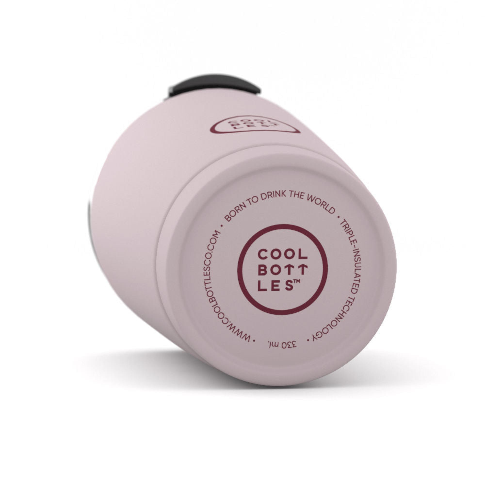 Kubek termiczny Cool Bottles Colors Pastel Pink – antypoślizgowy, z otworem na słomkę, idealny w podróży i na co dzień, kolor: różowy