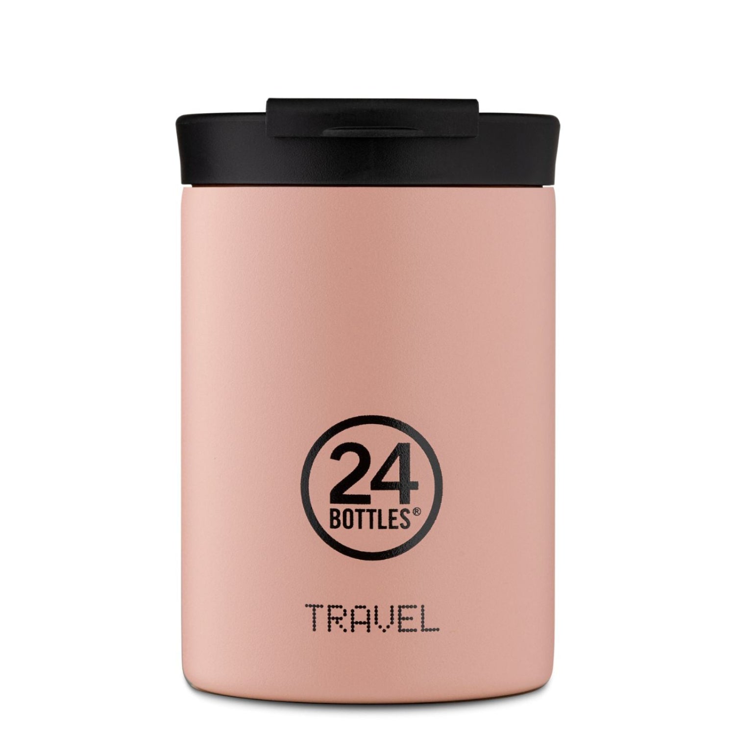 Kubek termiczny 24Bottles Dusty Pink – 350 ml, stal nierdzewna, szczelny, trzyma ciepło 6 h i zimno 24 h.