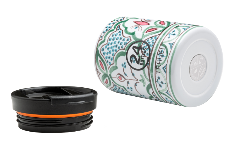 Kubek termiczny 24Bottles Marrakech – 350 ml, stal nierdzewna, szczelny, trzyma ciepło 6 h i zimno 24 h.