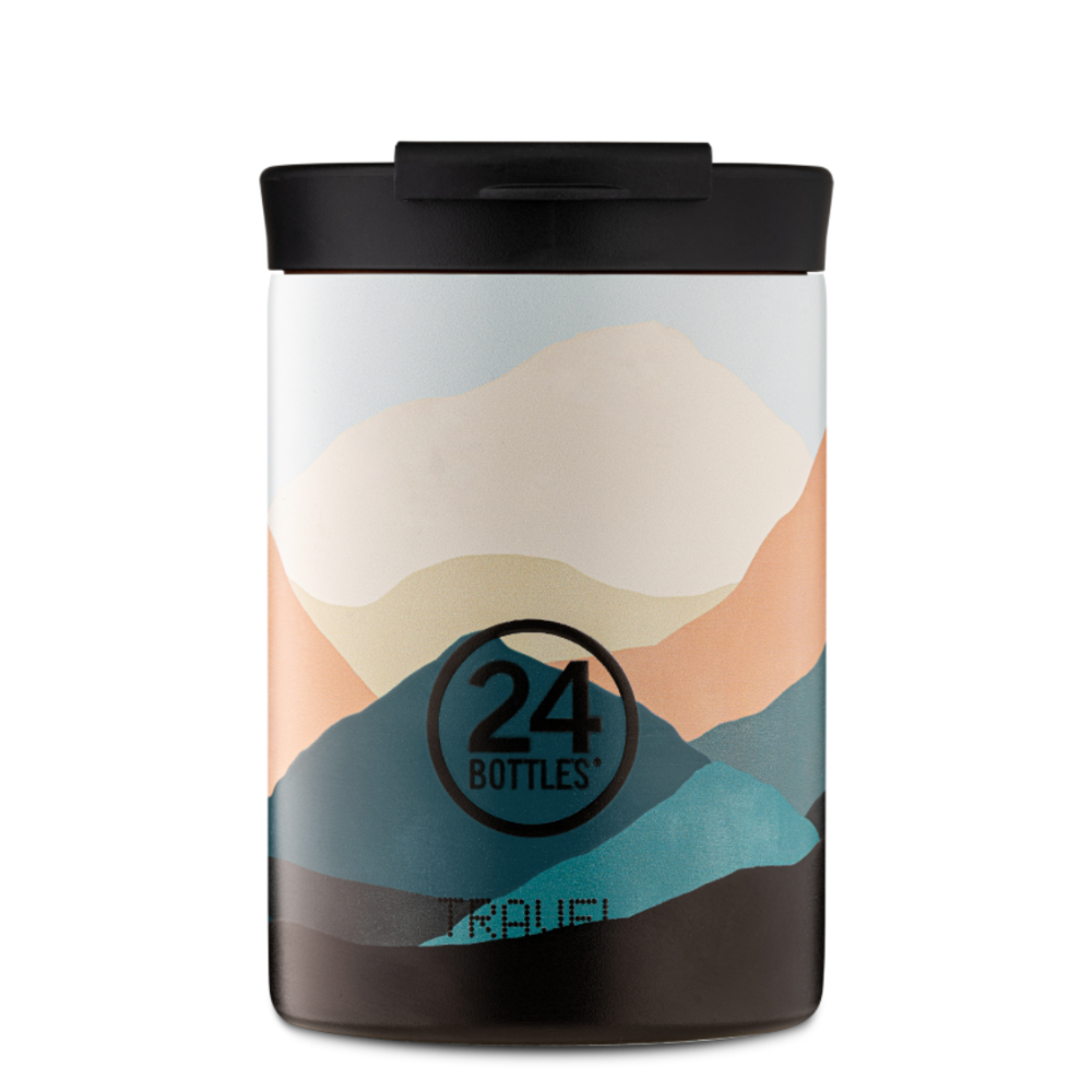 Kubek termiczny 24Bottles Mountains – 350 ml, stal nierdzewna, szczelny, trzyma ciepło 6 h i zimno 24 h.