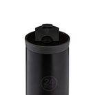Kubek termiczny 24Bottles Stone Tuxedo Black – 350 ml, stal nierdzewna, szczelny, trzyma ciepło 6 h i zimno 24 h.