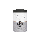 Kubek termiczny 24Bottles Wabi – 350 ml, stal nierdzewna, szczelny, trzyma ciepło 6 h i zimno 24 h, wzór: wabi