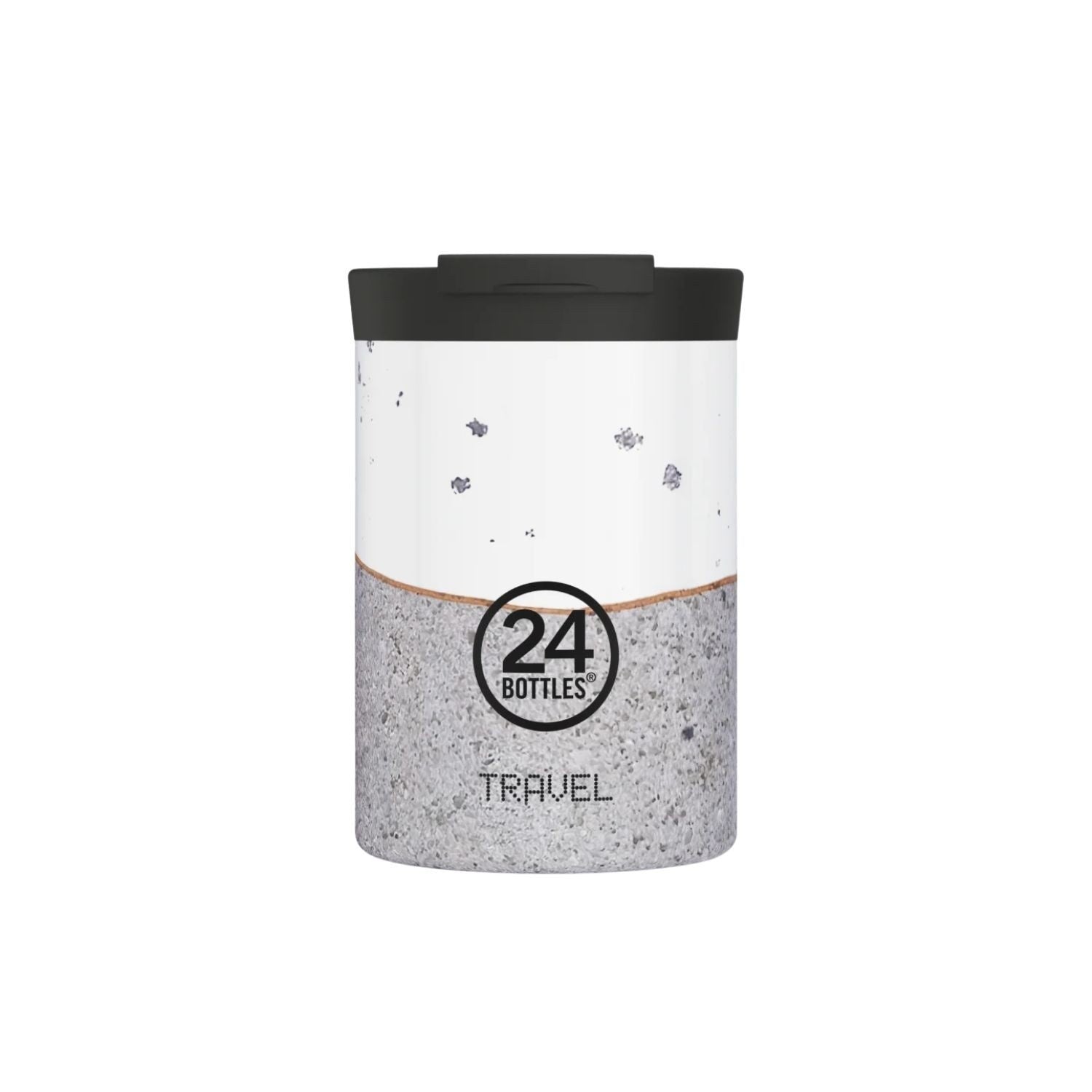 Kubek termiczny 24Bottles Wabi – 350 ml, stal nierdzewna, szczelny, trzyma ciepło 6 h i zimno 24 h, wzór: wabi