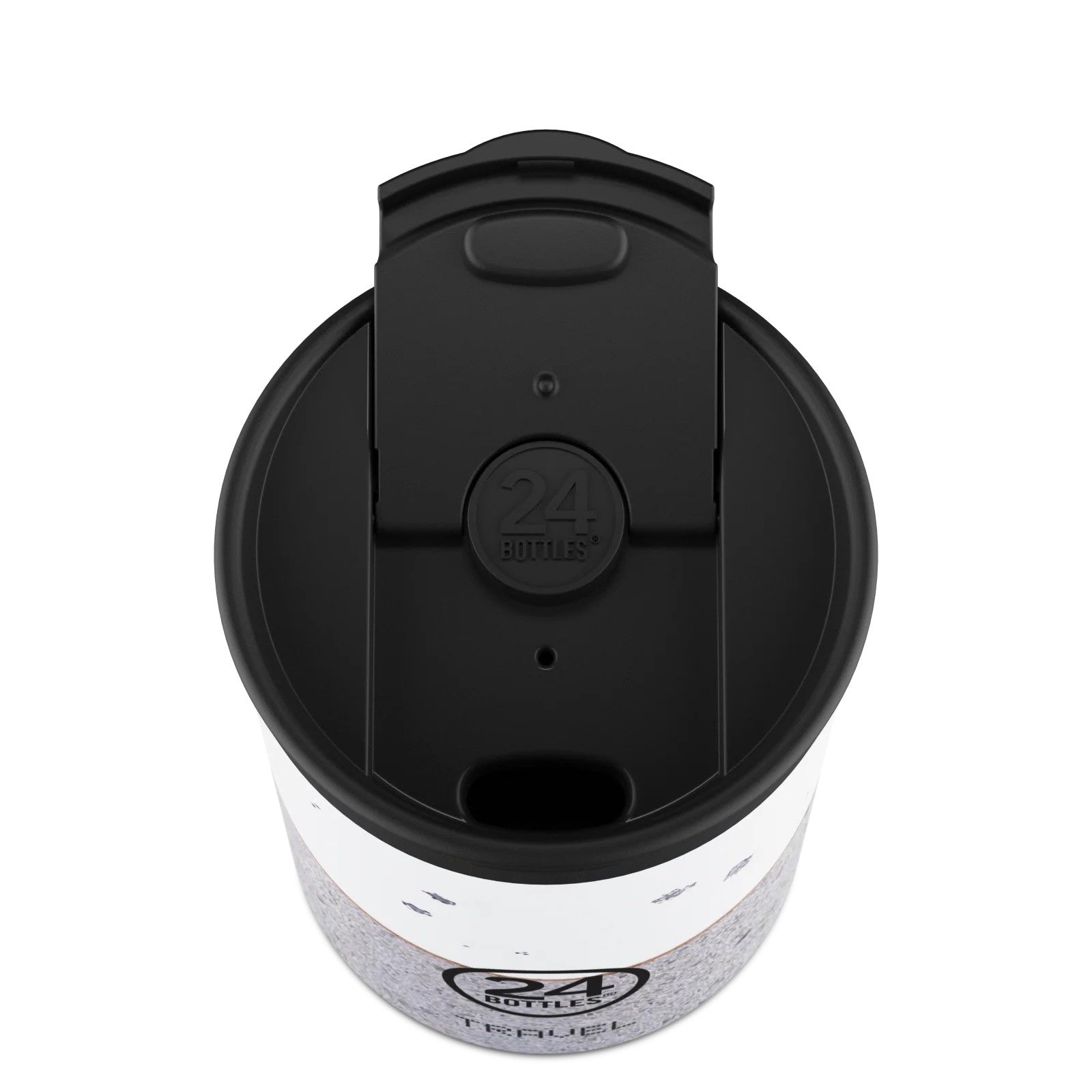 Kubek termiczny 24Bottles Wabi – 350 ml, stal nierdzewna, szczelny, trzyma ciepło 6 h i zimno 24 h, wzór: wabi