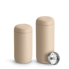 Beżowy kubek termiczny 355 ml Fellow Carter Move Mug Sand Dune - stal nierdzewna, szczelny, chroni przed rozlewaniem, szeroki otwór, nie wchłania smaku i zapachu