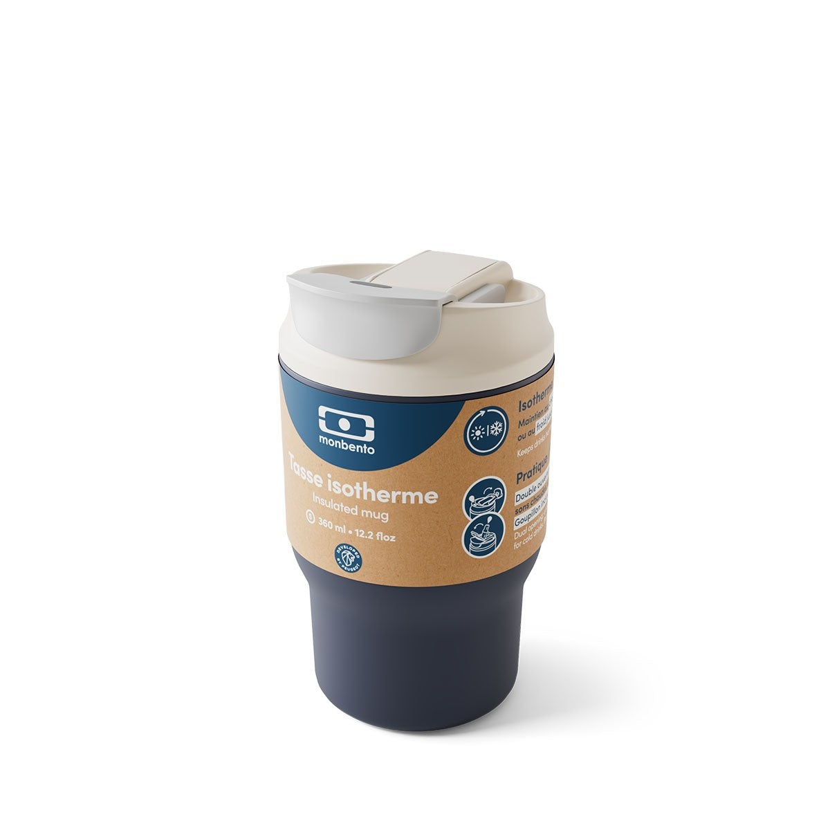 Praktyczny kubek na wynos Monbento Travel Mug Infinity pasujący pod ekspres