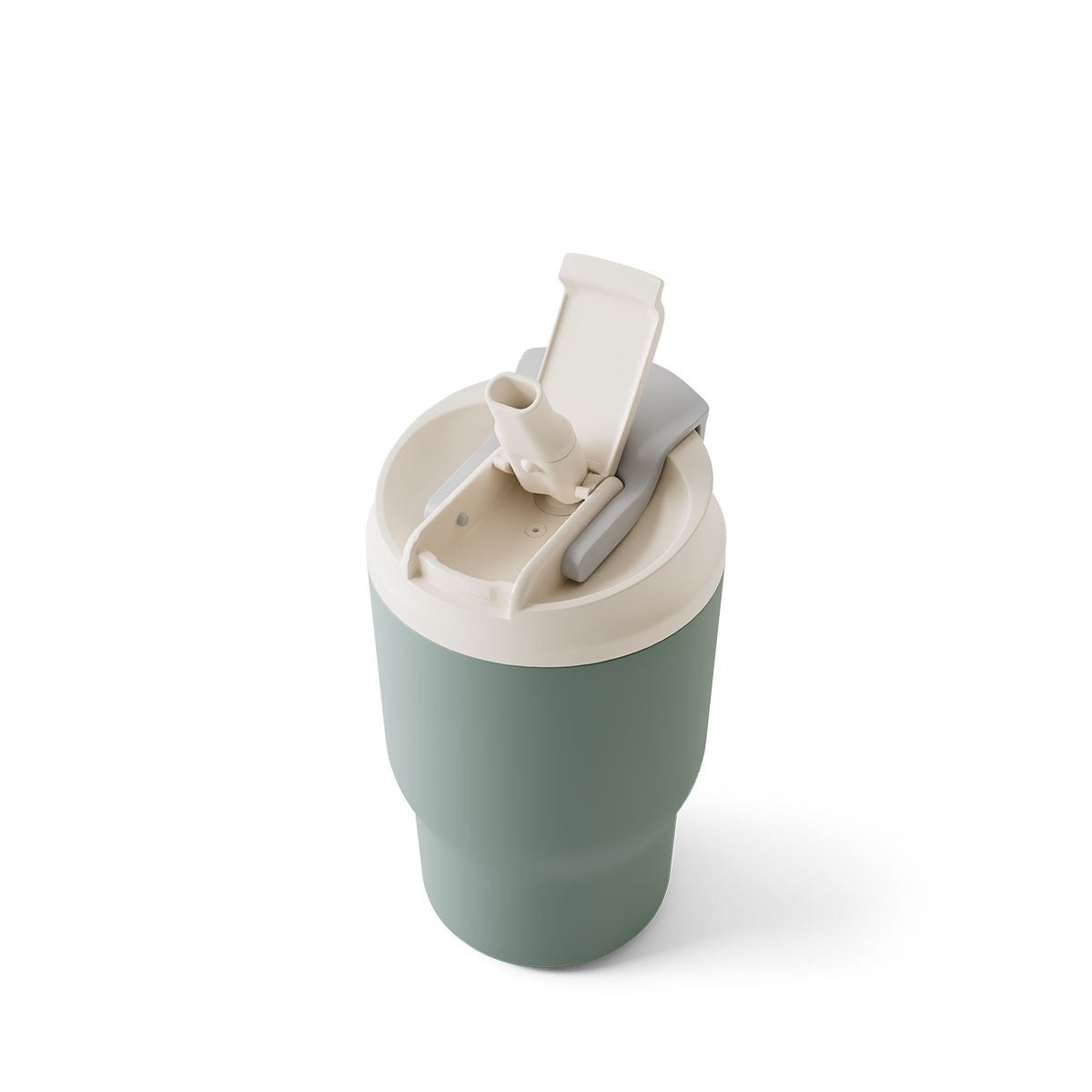 Monbento Travel Mug Natural Green 360 ml – szczelny mini kubek do pracy