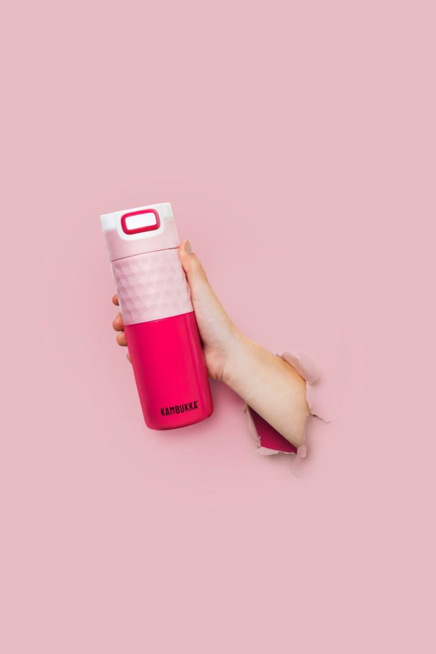 Kambukka Etna Diva Pink 500 ml – stalowy kubek termiczny, nakrętka 3w1, szczelny i stylowy, utrzymuje ciepło do 9h