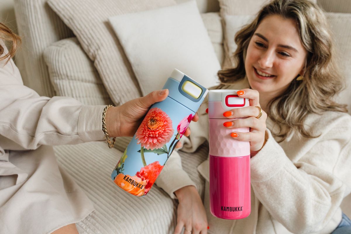 Kambukka Etna Diva Pink 500 ml – stalowy kubek termiczny, nakrętka 3w1, szczelny i stylowy, utrzymuje ciepło do 9h