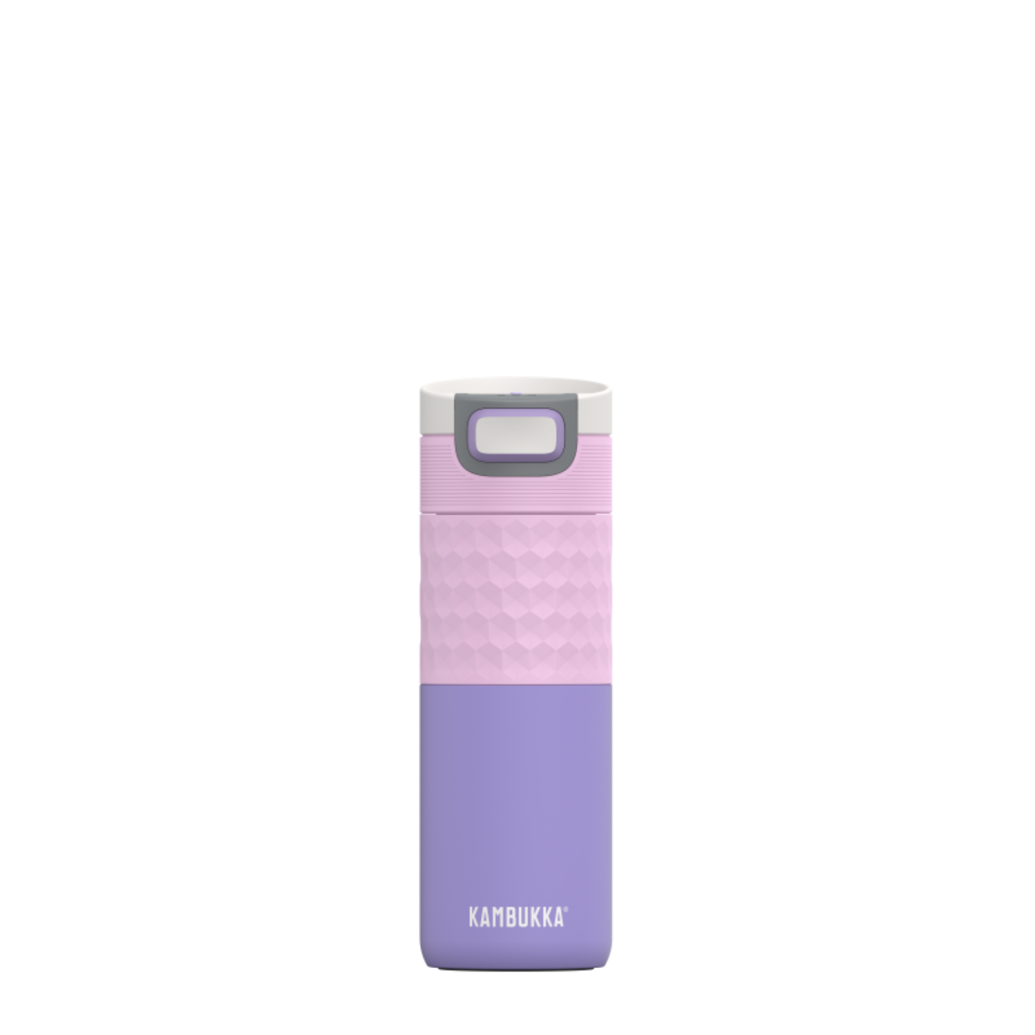 Kambukka Etna Pale Purple 500 ml – stalowy kubek termiczny, nakrętka 3w1, szczelny i stylowy, utrzymuje ciepło do 9h