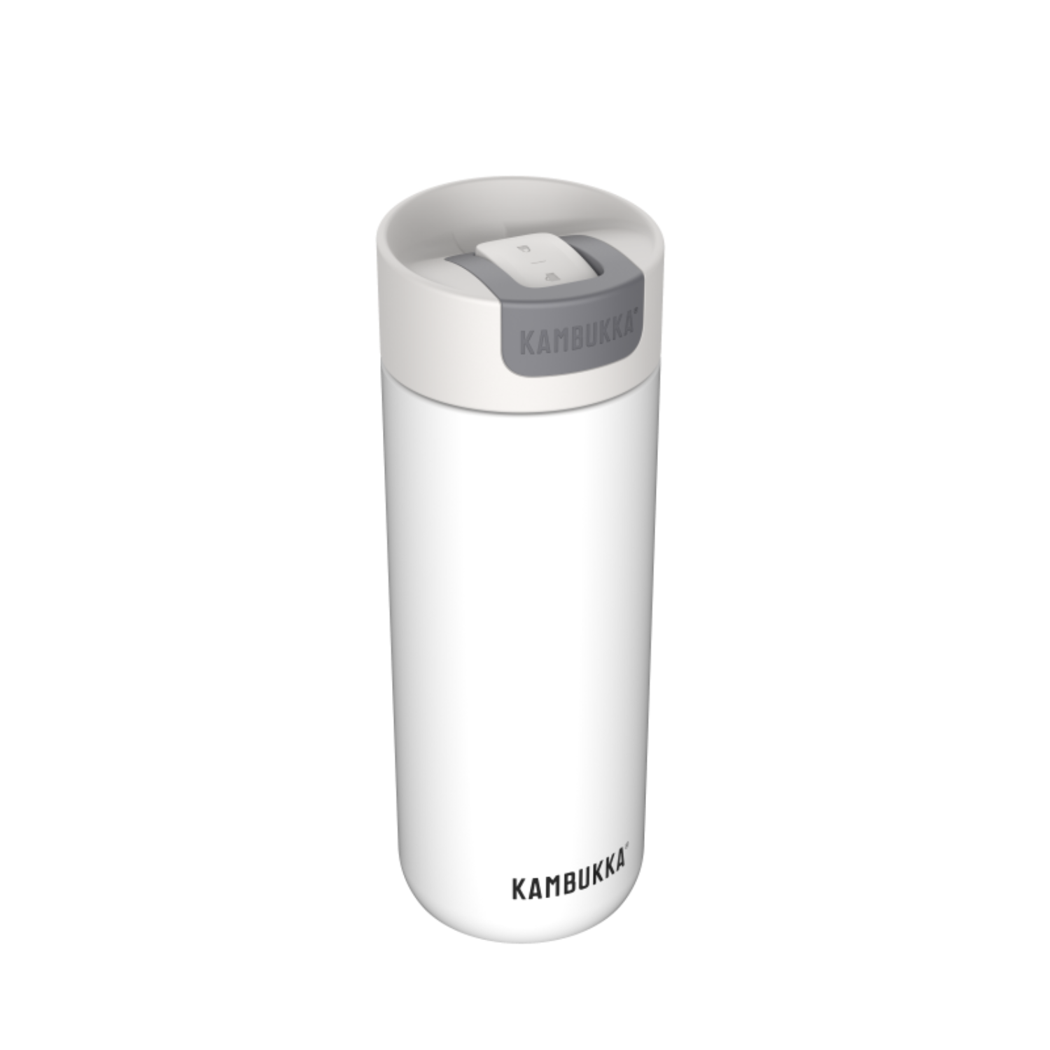Kambukka Olympus Marshmallow White 500 ml – szczelny biały kubek termiczny z silikonową podstawą i izolacją 11h/20h