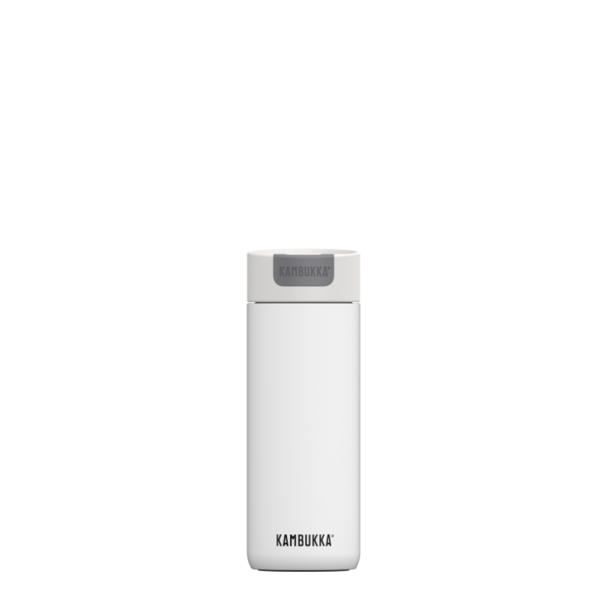 Kambukka Olympus Marshmallow White 500 ml – szczelny biały kubek termiczny z silikonową podstawą i izolacją 11h/20h