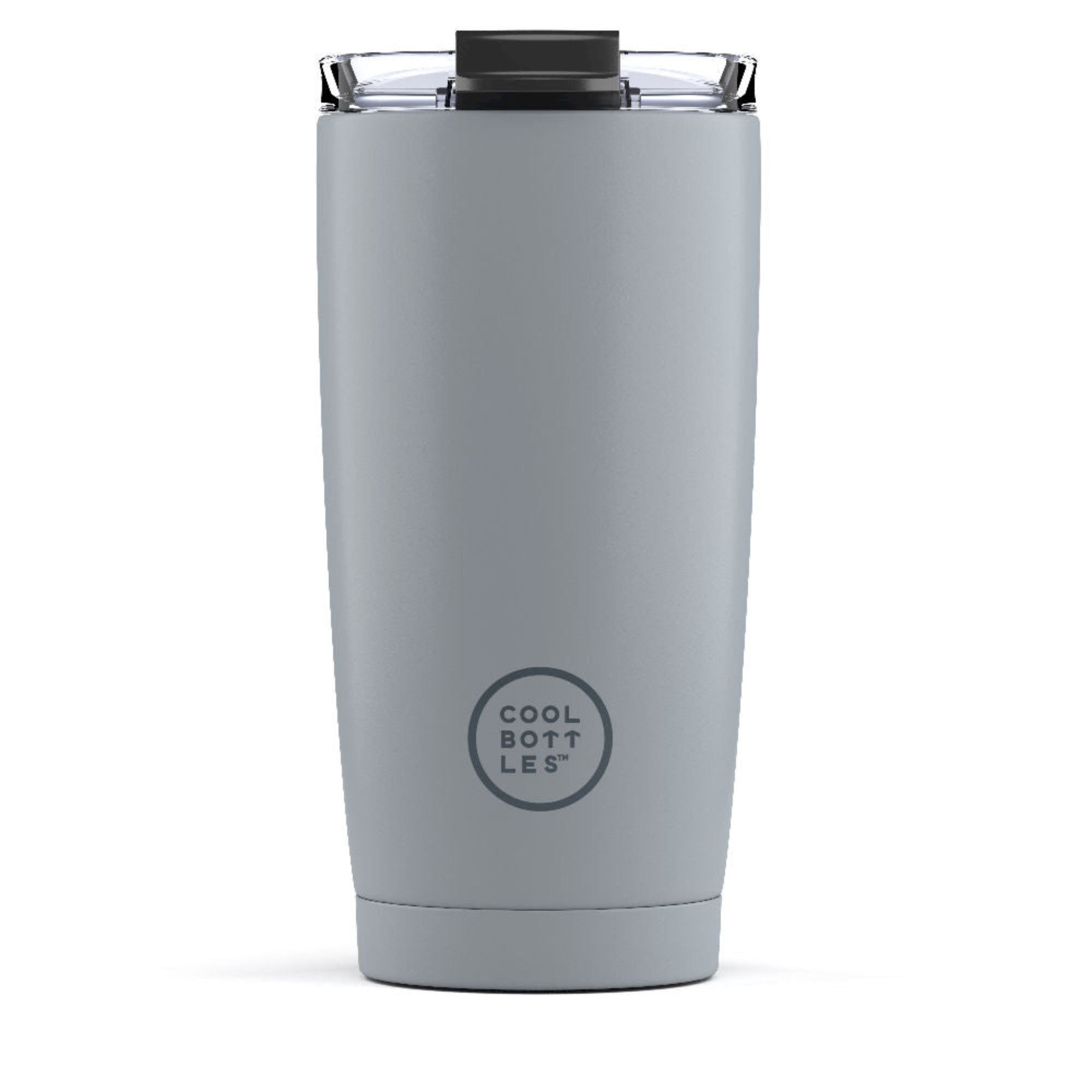 Kubek termiczny Cool Bottles Colors Pastel Grey– antypoślizgowy, z otworem na słomkę, idealny w podróży i na co dzień, kolor: szary
