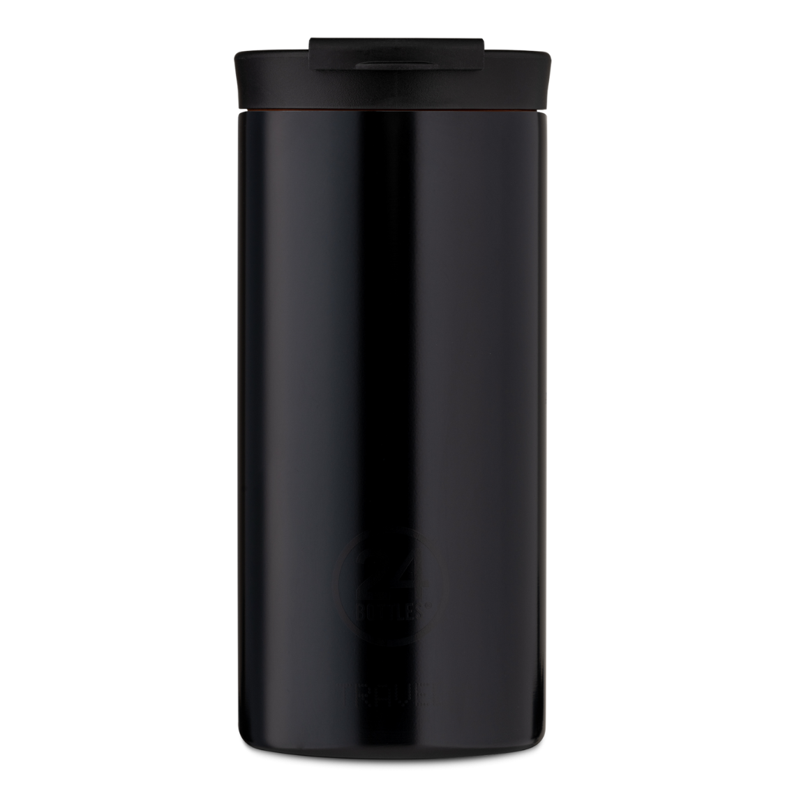 Kubek termiczny 24Bottles Stone Tuxedo Black – 600 ml, stal nierdzewna, szczelny, trzyma ciepło 6 h i zimno 24 h.