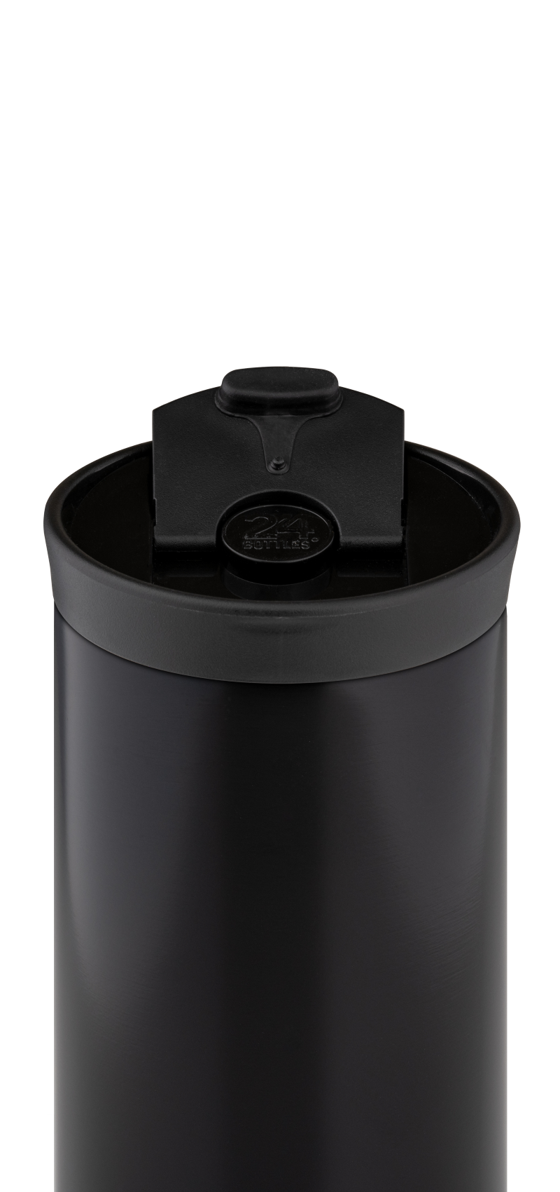 Kubek termiczny 24Bottles Stone Tuxedo Black – 600 ml, stal nierdzewna, szczelny, trzyma ciepło 6 h i zimno 24 h.