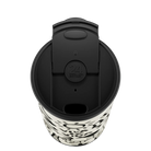 Wzorzysty kubek termiczny 24bottles Travel Tumbler Viva la Vida z zamykaną klapką