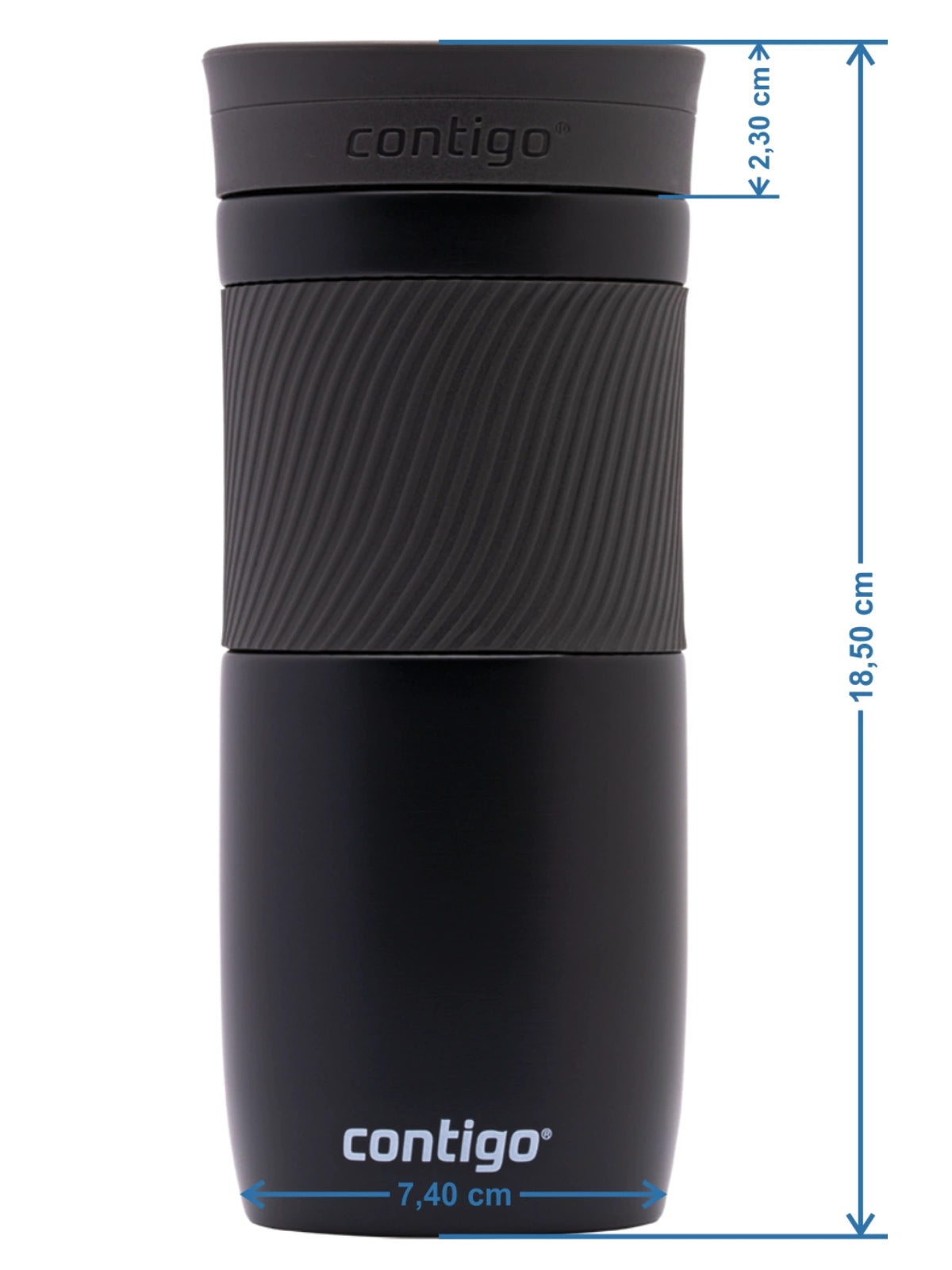 Kubek Contigo Byron Vivacious– stalowy, szczelny, 470 ml, SnapSeal®, idealny na kawę do auta i w drogę, kolor: różowy