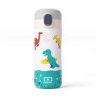 Kubek termiczny dla dzieci Monbento Pop Dino – kompaktowy, poręczny i bezpieczny. Z izolacją próżniową, szczelny i wygodny do szkoły i na wycieczki, wzór: dinozaury