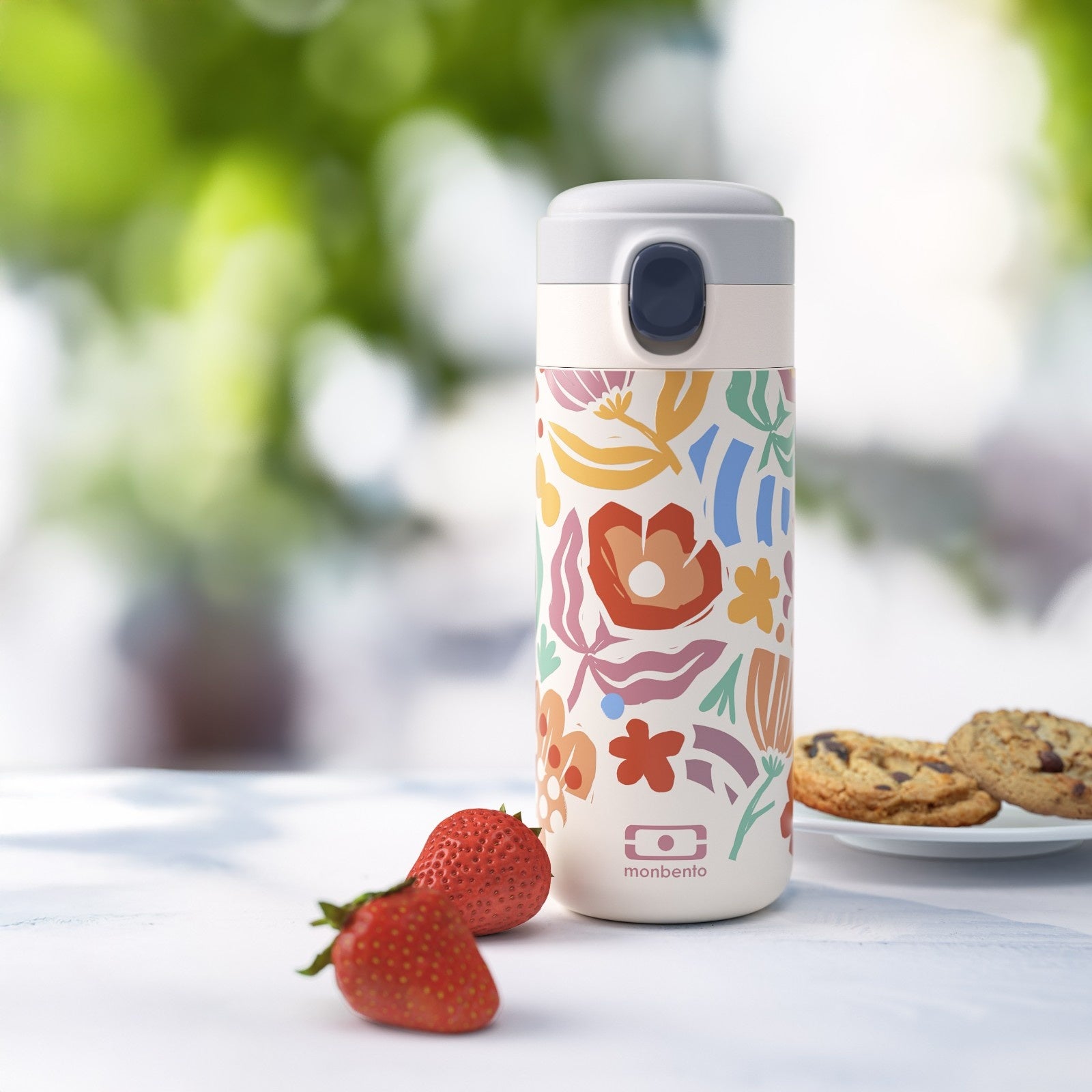 Monbento Pop Papercut – szczelny termos dziecięcy ze stali do przedszkola