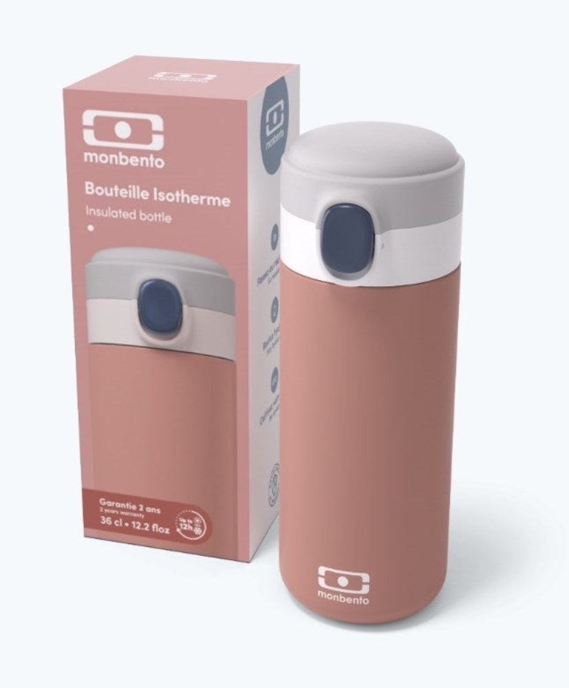 Kubek termiczny Monbento Pop – idealny do szkoły, pracy i na trening. Lekki, szczelny, bez BPA, z izolacją próżniową do 12 godzin, kolor: różowy