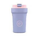 Cool Bottles Paradise Mykonos – kompaktowy, szczelny kubek termiczny bez BPA, z antypoślizgowym wykończeniem, kolor: fioletowy