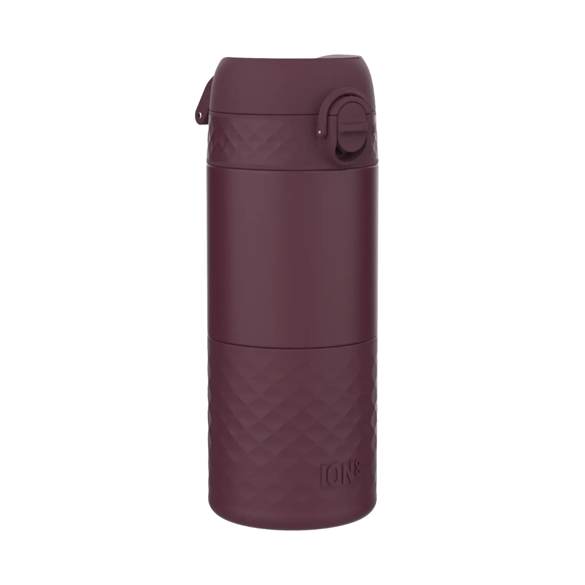 Kubek termiczny Ion8 Travel Mug, fioletowy, 360 ml – lekki, szczelny, ekologiczny, podwójna izolacja, z blokadą 