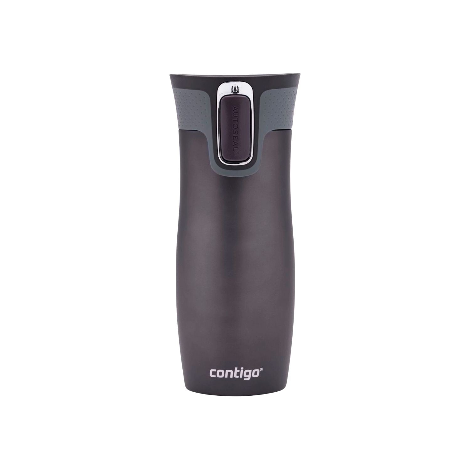 Kubek termiczny Contigo West Loop 470 ml – 100% szczelny, utrzymuje ciepło do 5 h i zimno do 12 h, idealny w podróży, kolor: grafitowy
