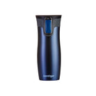 Kubek termiczny Contigo West Loop 470 ml – 100% szczelny, utrzymuje ciepło do 5 h i zimno do 12 h, idealny w podróży, kolor: granatowy