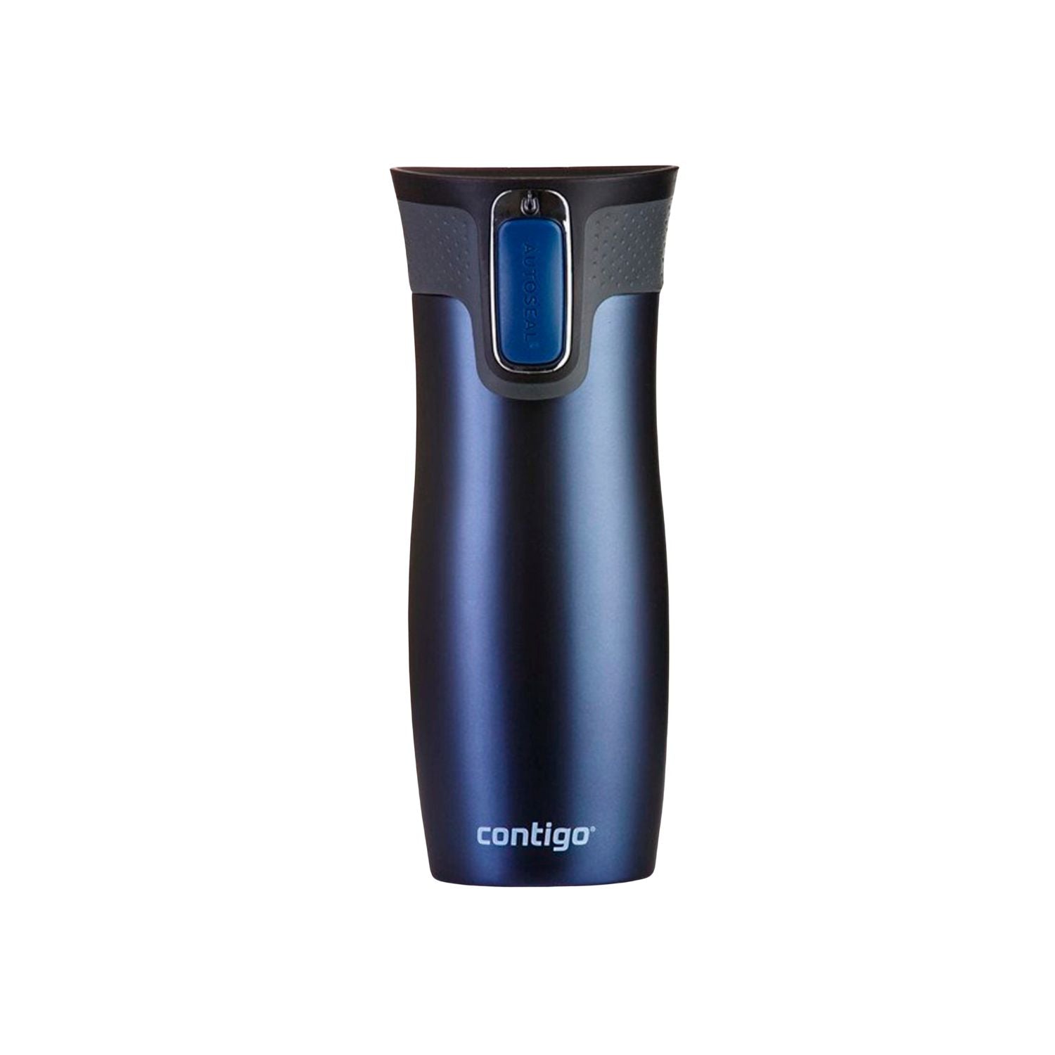 Kubek termiczny Contigo West Loop 470 ml – 100% szczelny, utrzymuje ciepło do 5 h i zimno do 12 h, idealny w podróży, kolor: granatowy